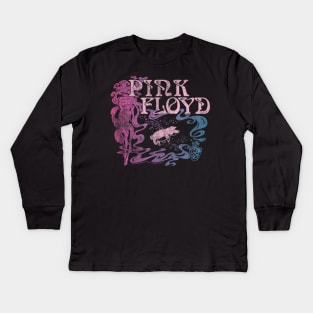 Pink Floyd Nouveau Animals Kids Long Sleeve T-Shirt